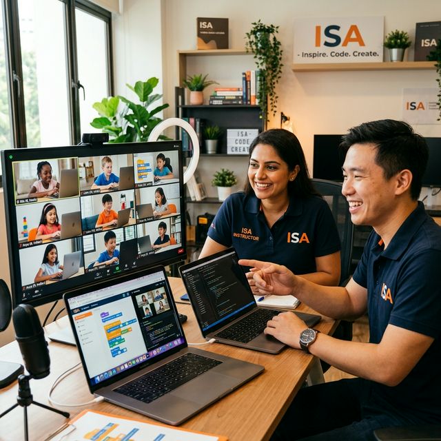 ISA instructors teaching students online