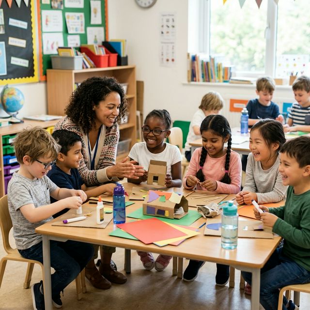 Small group online class with diverse learners