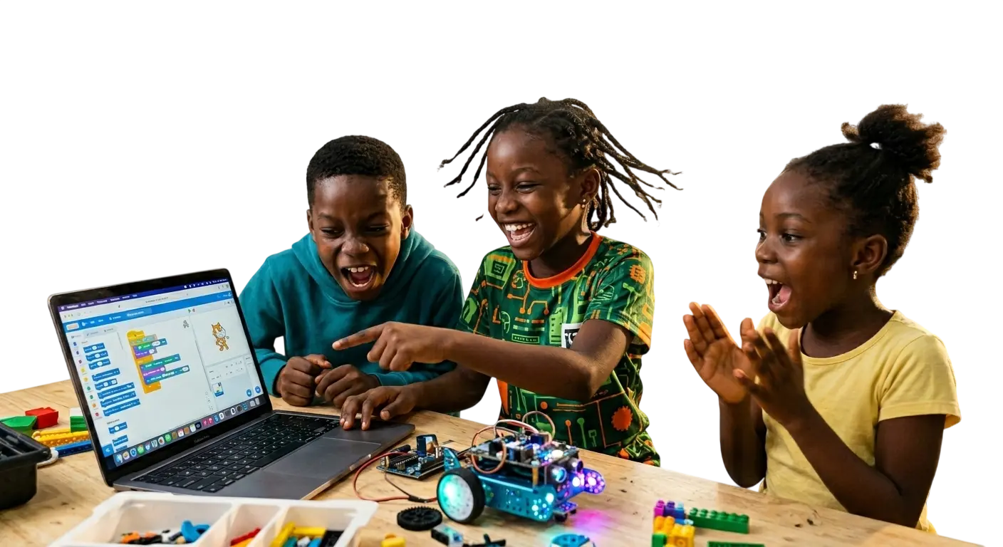 Kids learning to code